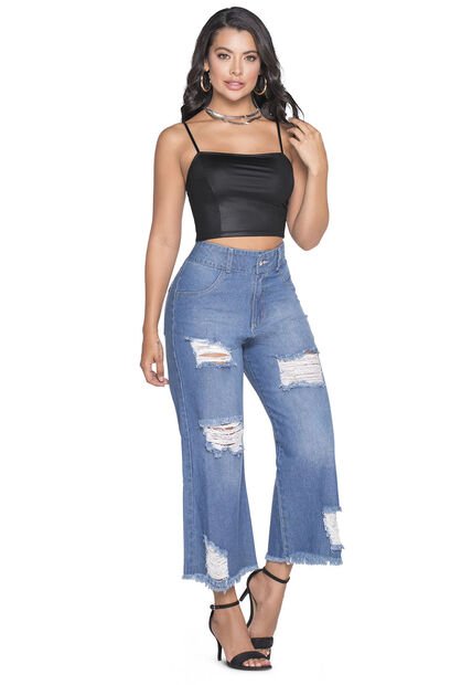 Crop Top Mujer Negro Mp 8365