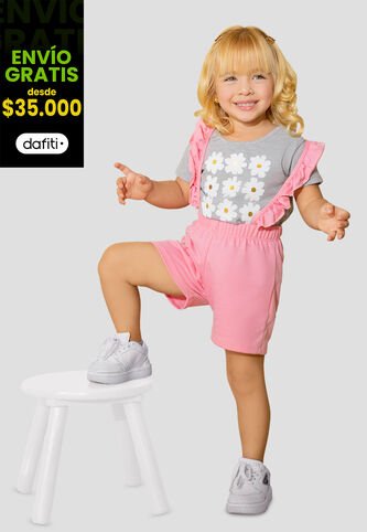 Conjunto Infantil Bebés Rosado Mp 105634 MP