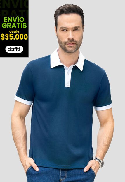 Polo Hombre Azul Profundo Mp 110746