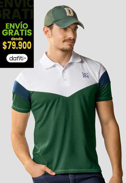 Polo Hombre Verde Pino Mp 105397