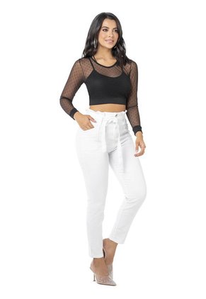 Pantalón Mujer Blanco Mp 86913