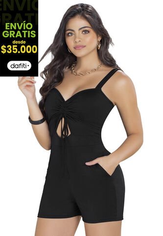 Enterizo Corto Exterior Negro Mp 91733 MP