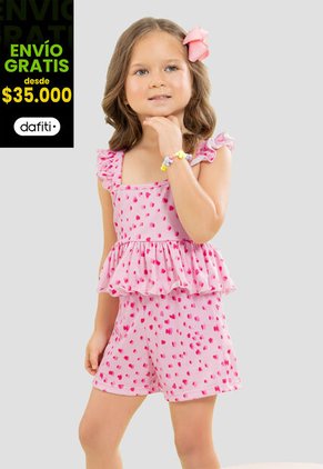 Conjunto Infantil Femenino Multicolor Mp 104528