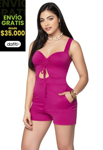 Enterizo Corto Mujer Fucsia Mp 91733 MP