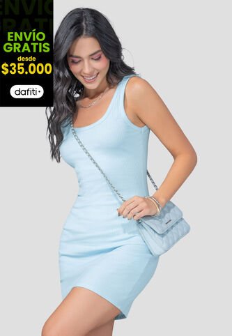 Vestido Mujer Azul Baby Mp 110314 MP