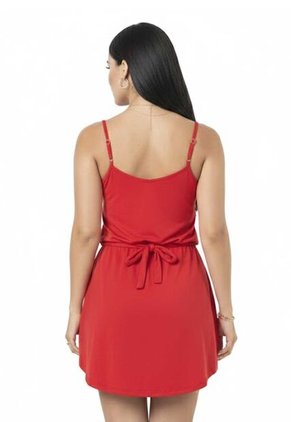 Vestido Corto Mujer Rojo Mp 5946