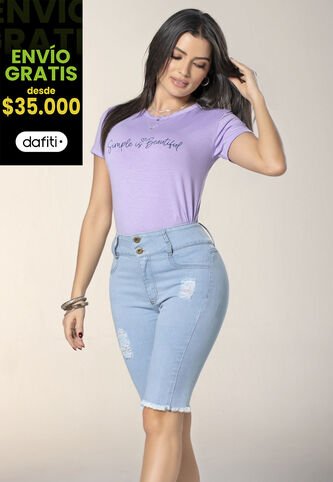 Capri Mujer Azul Claro Mp 4455 MP