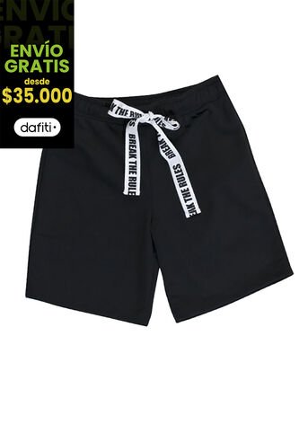 Bermuda Infantil Negro Mp 92851 MP
