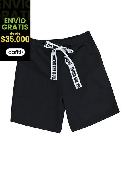 Bermuda Infantil Negro Mp 92851