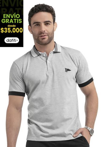 Polo Hombre Gris Jaspe Mp 87618 MP