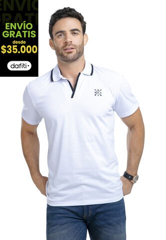 Polo Hombre Blanco Mp 87630 MP