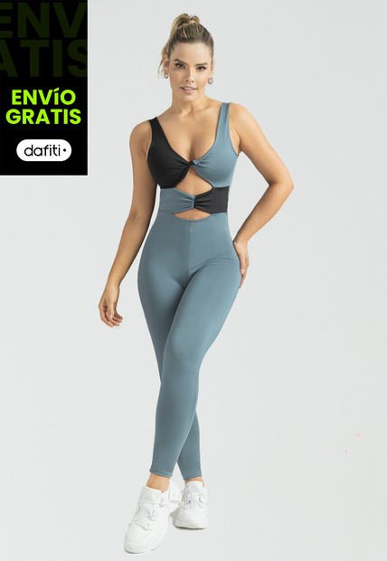 Enterizo Largo Mujer Azul Petroleo Mp 103011