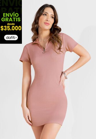 Vestido Corto Mujer Rosa Mp 104009 MP