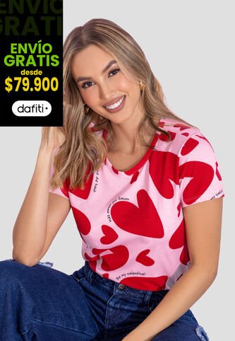 Camiseta Mujer Estampado Mp 113428 MP