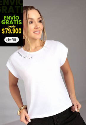 Camiseta Mujer Blanco Mp 113325