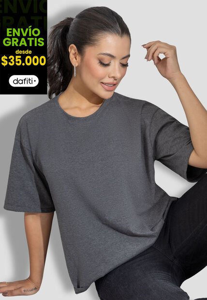 Camiseta Mujer Negro Cross Mp 110415