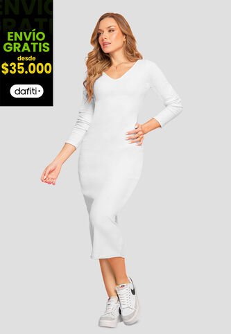 Vestido Mujer Blanco Mp 106977 MP