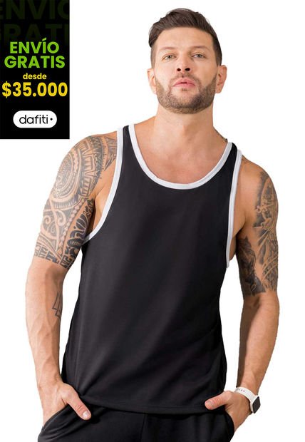 Camisilla Hombre Negro Mp 1944