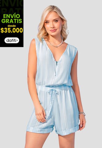 Enterizo Corto Mujer Estampado Mp 107547 MP