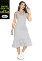 Vestido Largo Mujer Gris Jaspe Mp 3766 de MP