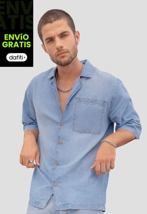 Camisa Hombre Azul Mp 106880