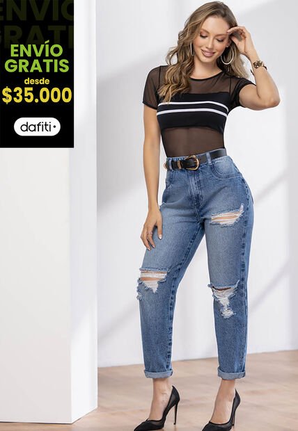 Jean Mujer Azul Medio Mp 02765