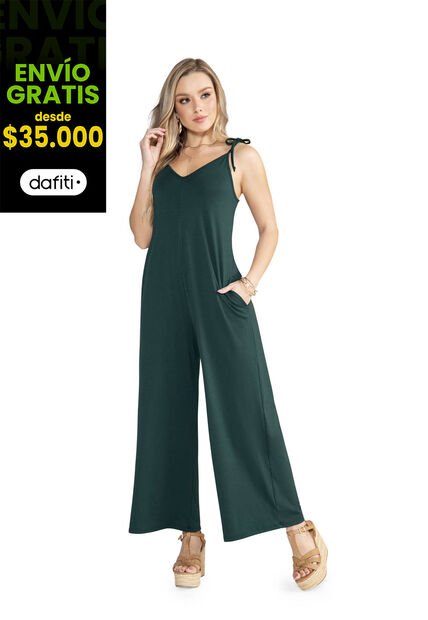 Enterizo Largo Mujer Verde Botella Mp 7230