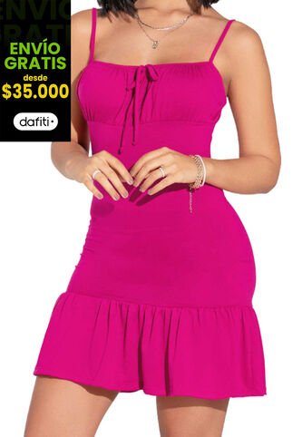 Vestido Corto Mujer Fucsia Mp 32922 MP