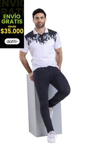Camiseta Polo Hombre Blanco Mp 7778 MP