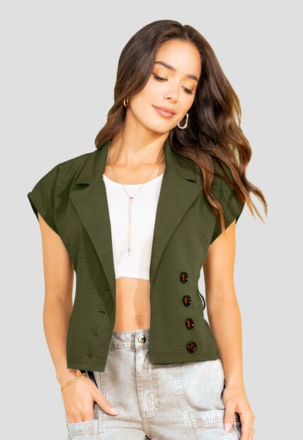 Blusa Mujer Verde Militar Mp 110130