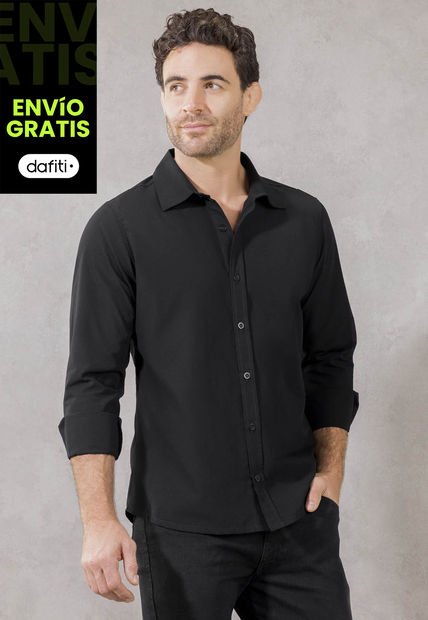 Camisa Hombre Negro Mp 1267