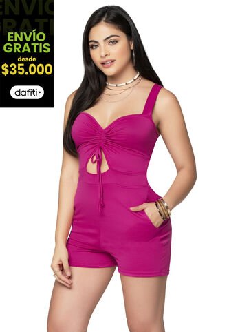 Enterizo Corto Mujer Fucsia Mp 91733 MP