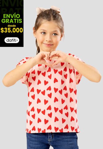 Camiseta Infantil Femenino Estampado Mp 108199 MP