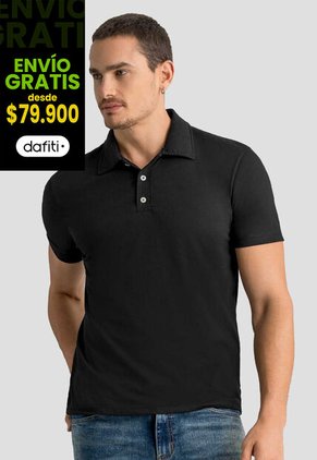 Polo Hombre Negro Mp 113053