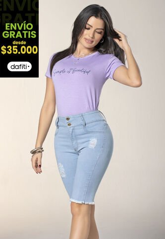 Capri Mujer Azul Claro Mp 4455 MP