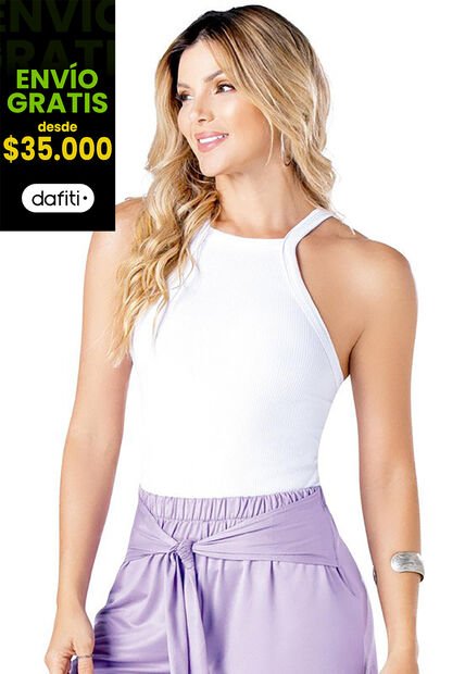 Camiseta Mujer Blanco Mp 34598