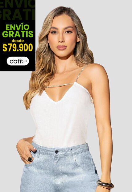 Blusa Mujer Marfil Mp 112686
