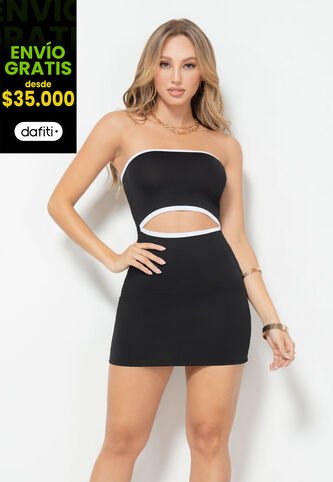 Vestido Corto Mujer Negro Mp 101421 MP