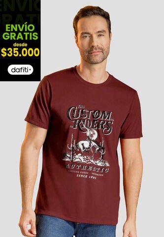 Camiseta Hombre Merlot Mp 113722 MP