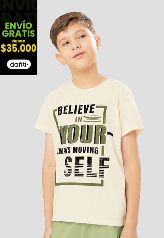 Camiseta Infantil Femenino Crema Mp 108198 MP