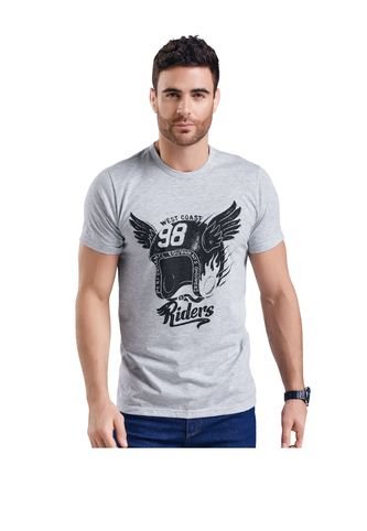 Camiseta Adulto Masculino Gris Jaspe Marketing  Personal MP