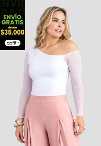 Blusa Mujer Blanco Mp 113625 MP