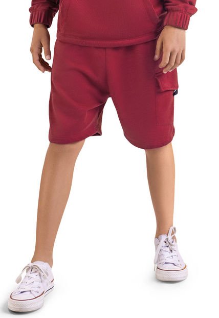Bermuda Infantil Masculino Rojo Mp 6460