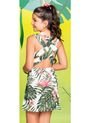 Vestido Para Niña Estampado Hojas MP de MP