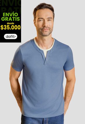 Camiseta Hombre Azul Indigo Mp 113965