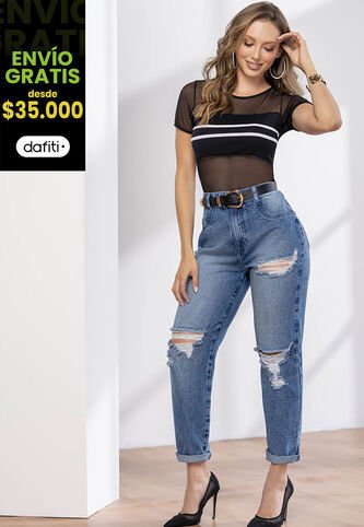 Jean Mujer Azul Medio Mp 02765 MP
