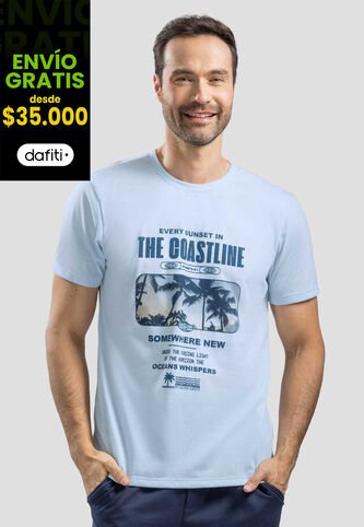 Camiseta Hombre Azul Baby Mp 113726 MP