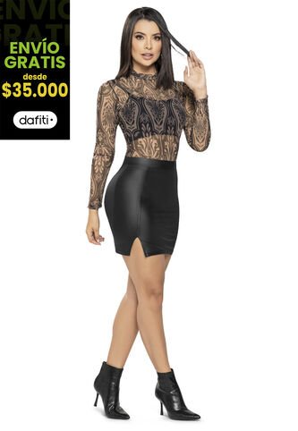 Falda Corta Mujer Negro Mp 4504 MP