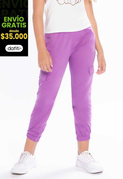 Jogger Infantil Femenino Morado Mp 210