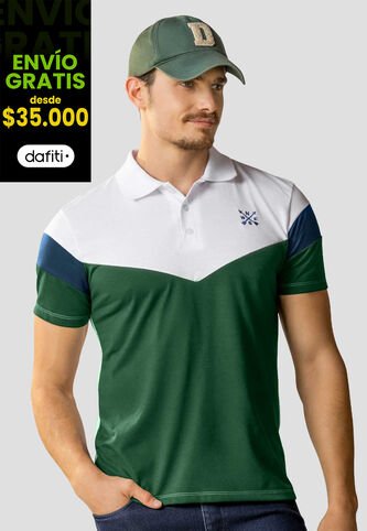 Polo Hombre Verde Pino Mp 105397 MP